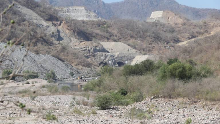 La zona donde se construye la Presa Santa María.