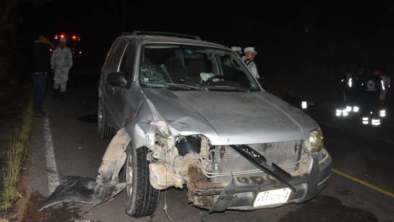 El motociclista fue atropellado por una camioneta.