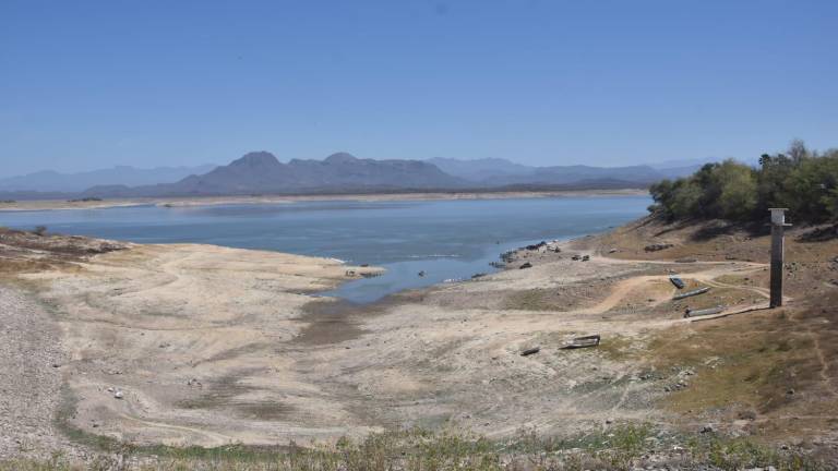 Las presas en Sinaloa, como la Sanalona en Culiacán, se encuentran a niveles bajos históricos.