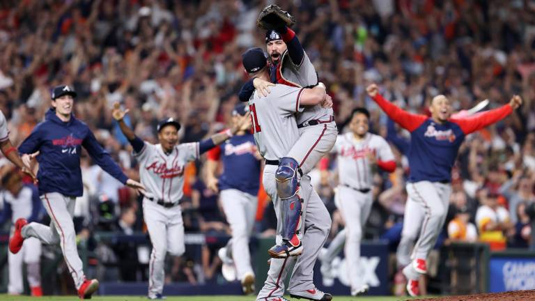 Los Bravos de Atlanta se coronaron campeones en las Grandes Ligas.