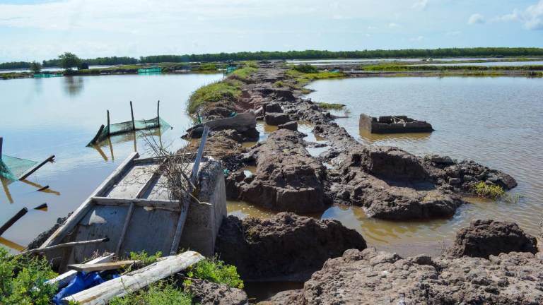Acuacultores hicieron la petición de una ayuda emergente para poder rehabilitar lo primordial, que son bordos, caminos y reservorios.