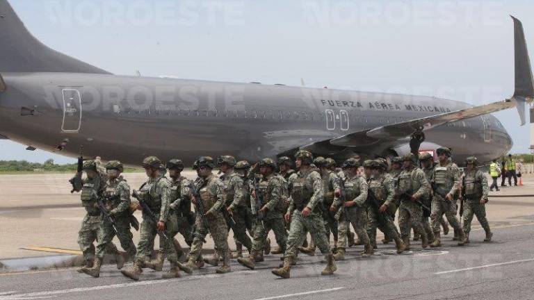 Mil 600 elementos del Ejército reforzarán las tareas de seguridad en Mazatlán desde este martes.