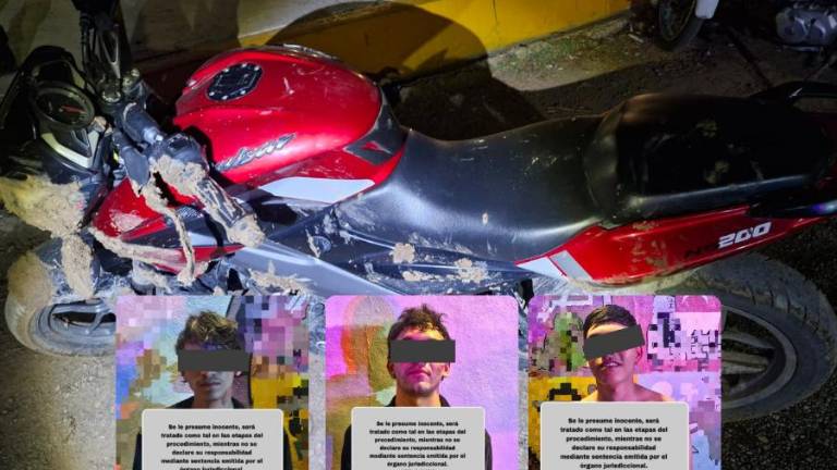 Los tres detenidos fueron puestos a disposición de las autoridades correspondientes.