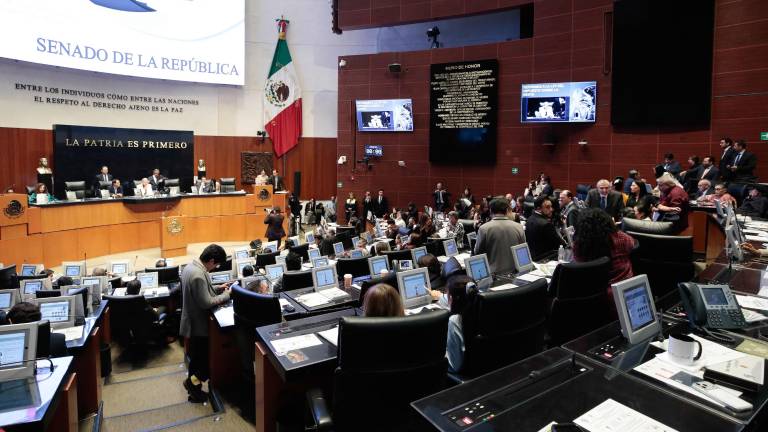 Sesión en el Senado de la República.