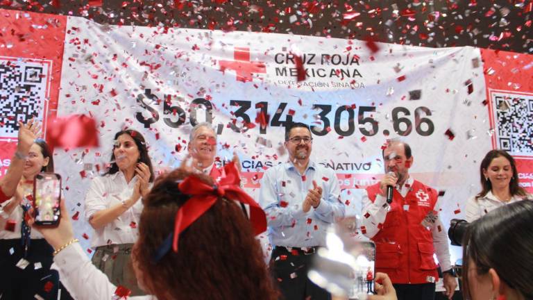 La Cruz Roja Mexicana Delegación Sinaloa cerró este viernes su Colecta Anual 2026 con una recaudación de 50 millones 314 mil 305 pesos.