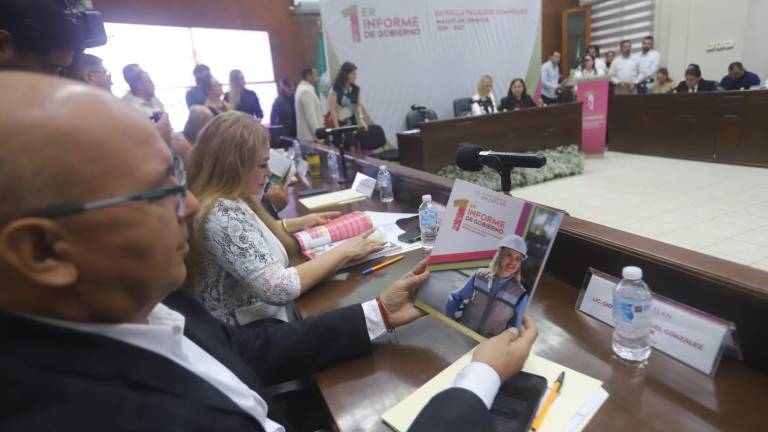 Este jueves la Alcaldesa de Mazatlán Estrella Palacios Domínguez entregó su primer Informe de Gobeirno.