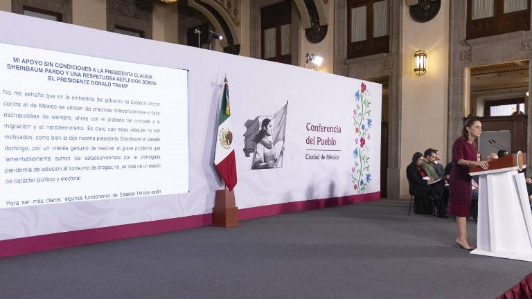 La Presidenta Claudia Sheinbaum Pardo mostró la carta que publicó el ex Presidente Andrés Manuel López Obrador.