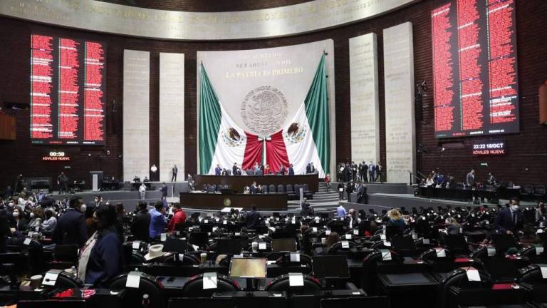 Sesión de la Cámara de Diputados donde se votó la Miscelánea Fiscal para 2022.