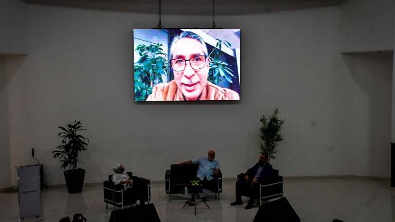 Óscar Fidel González Mendívil formó parte del conversatorio ciudadano sobre el futuro de la seguridad en Sinaloa.