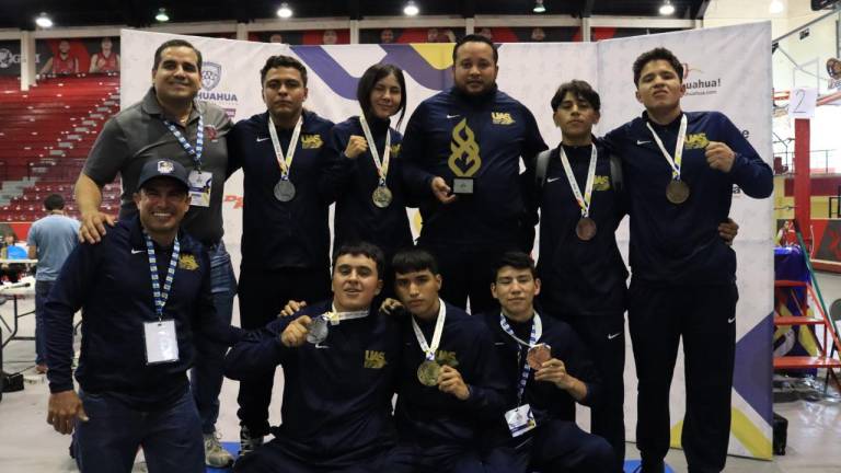 Todos los boxeadores de Águilas UAS se cuelgan medalla en la Universiada Nacional