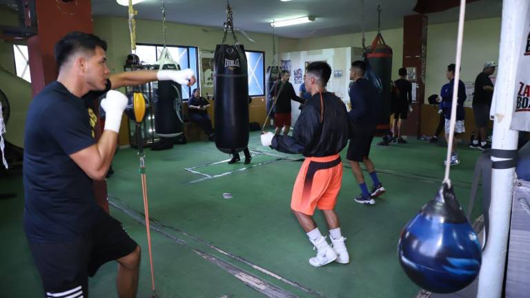 Los boxeadores alistan sus puños.
