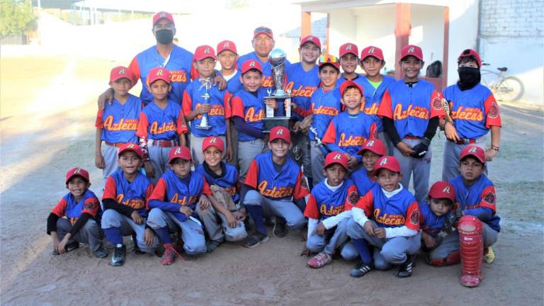 Azteca gana el campeonato de la Infantil Menor en el beisbol de Escuinapa