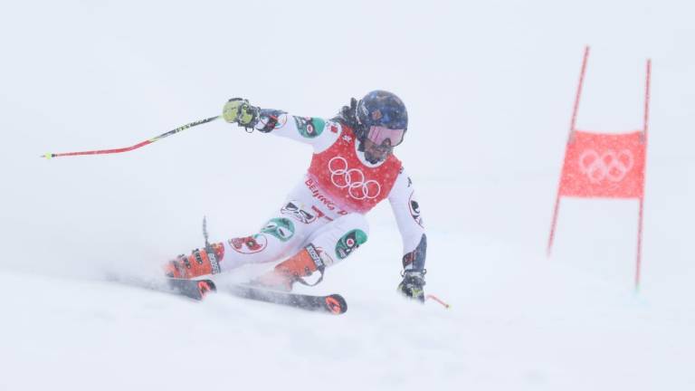 Mexicano Rodolfo Dickson concluye en el lugar 35 del slalom gigante en Beijing 2022
