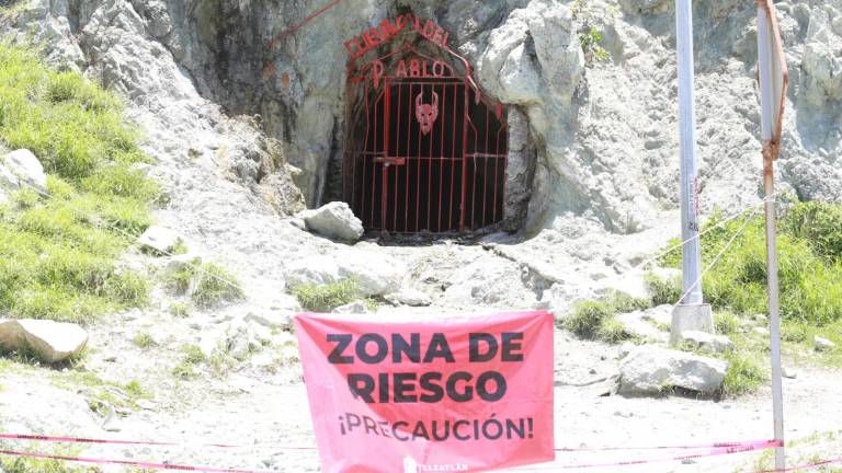 Protección Civil tomó la determinación de delimitar la Cueva del Diablo para evitar algún accidente.