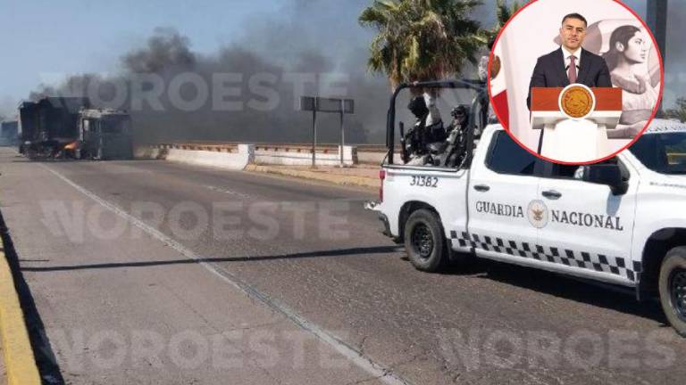 El sur de Sinaloa presentó bloqueos carreteros por varias horas tras operativos militares en Jalisco.