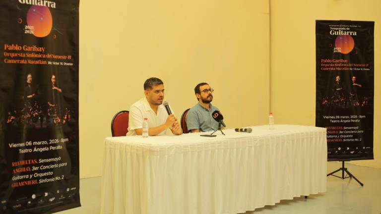 Jorge Birrueta y Víctor Osuna, anunciaron que será Pablo Garibay, considerado uno de los mejores guitarristas del mundo, quien encabezará el concierto de clausura de la Temporada de Guitarra 2025-2026.