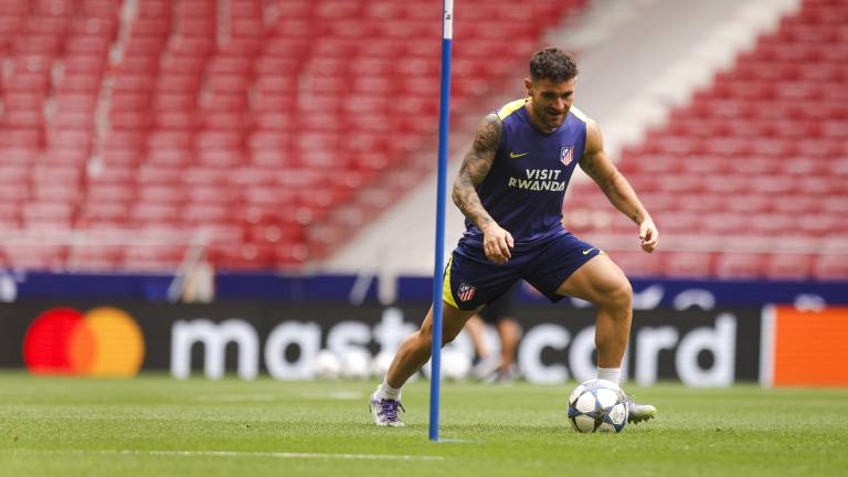 Luego de su triunfo por goleada en el derbi de Madrid, el Atlético ya se enfoca en la visita del Eintracht Frankfurt en la Liga de Campeones.