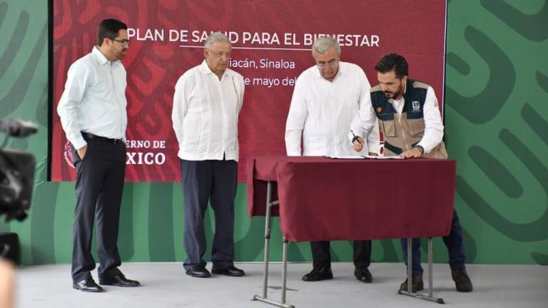 Firman IMSS y gobierno de Sinaloa convenio para implementar el Plan de Salud para el Bienestar