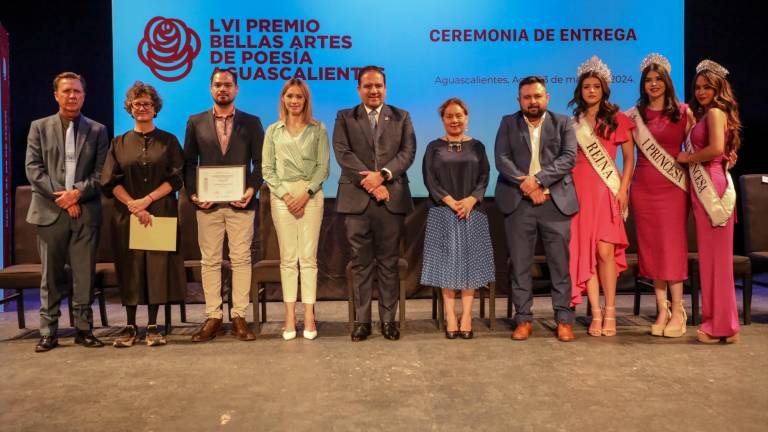 Ángel Vargas Castro el Premio Bellas Artes de Poesía Aguascalientes 2024