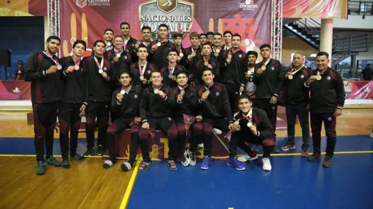 Las dos escuadras de Sinaloa que logran medalla en voleibol de sala.