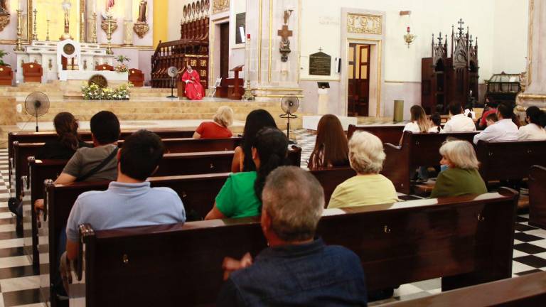 Misa por el aniversario luctuoso del periodista Humberto Millán Salazar en la Catedral de Culiacán.