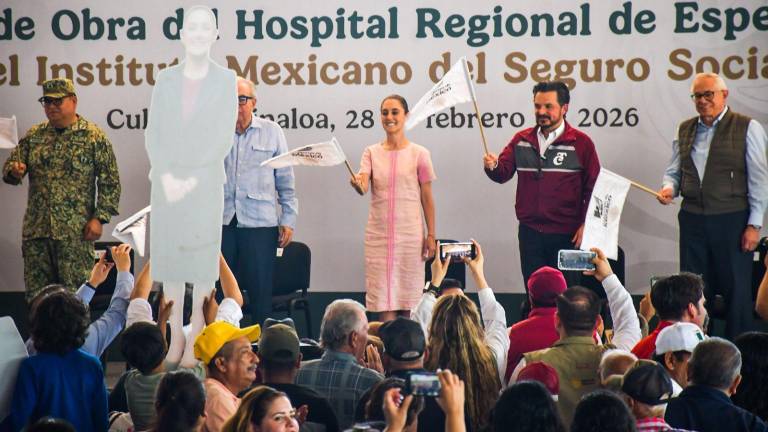 Claudia Sheinbaum Pardo y Rubén Rocha Moya encabezaron el acto de inauguración.