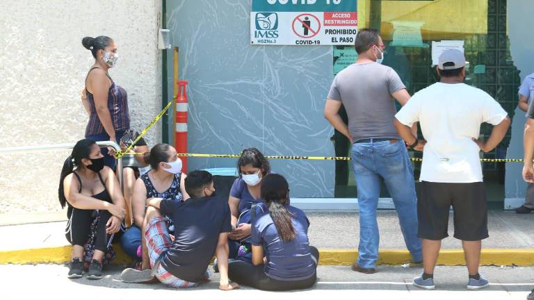 Área Covid-19 del IMSS Mazatlán.