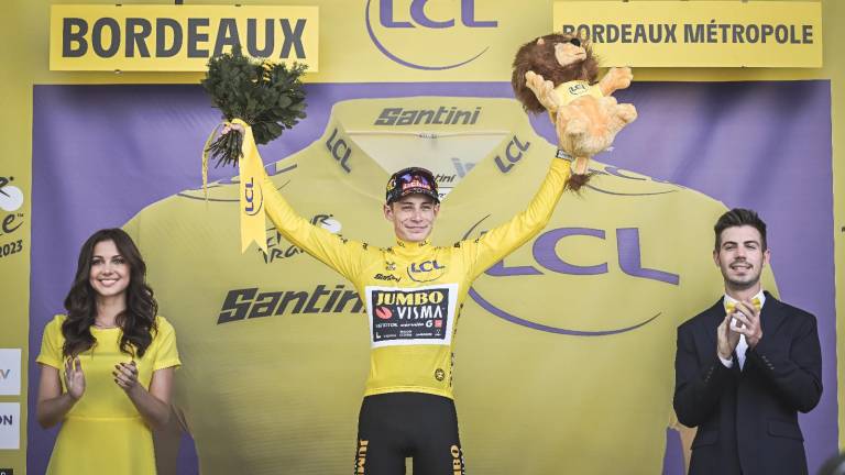 Jonas Vingegaard marcha como líder del Tour de Francia 2023.