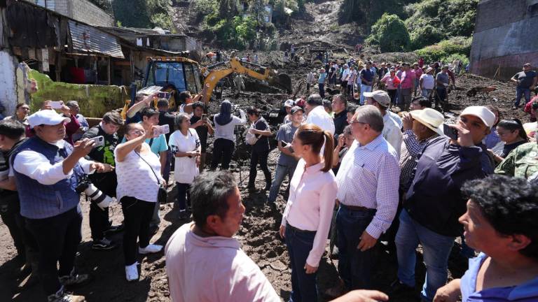 La Presidenta Claudia Sheinbaum Pardo en el recorrido realizado por Veracruz.