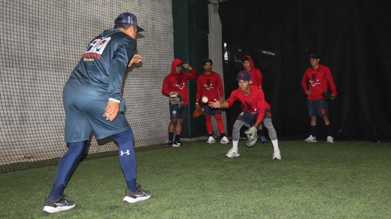Venados de Mazatlán entrenó en las jaulas de bateo del Teodoro Mariscal.