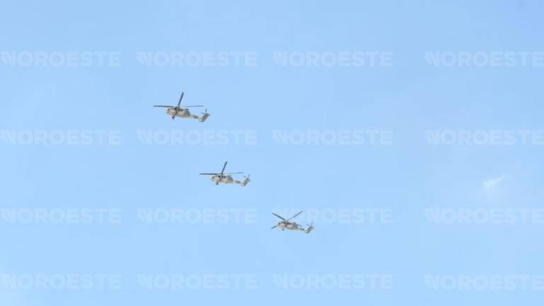 Aeronaves de las fuerzas federales realizaron sobrevuelos de vigilancia en la zona serrana de Durango.