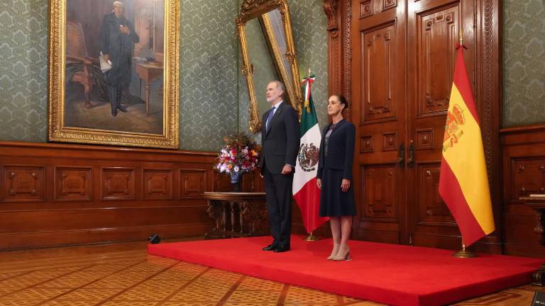 El Rey de España, Felipe VI, y la Presidenta de México, Claudia Sheinbaum, se reunieron este jueves en Palacio Nacional.