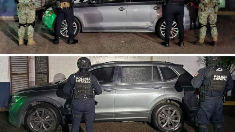Policías estatales localizaron dos vehículos con reporte de robo en distintos sectores de Culiacán.