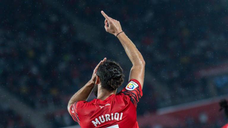 Vedat Muriqi celebra su gol.