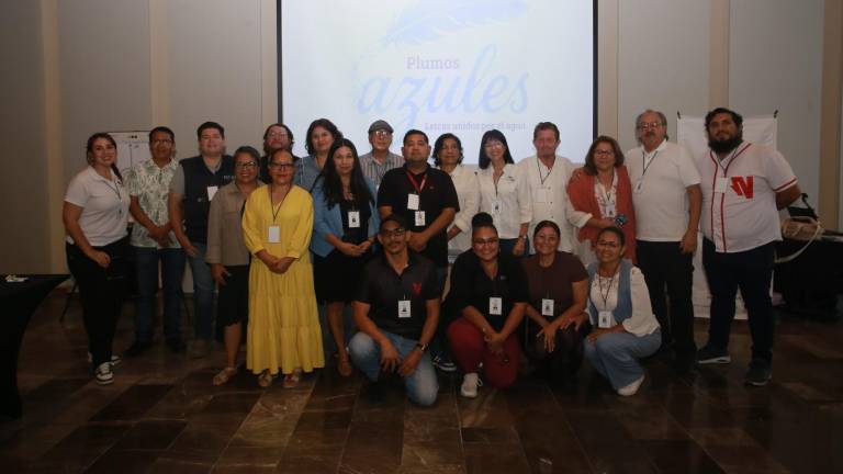 Periodistas del sur de Sinaloa participaron en el taller “Plumas Azules, letras unidas por el agua”, enfocado en periodismo ambiental y soluciones ante la crisis hídrica.