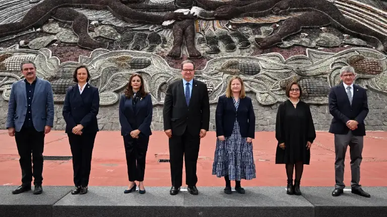 UNAM, Embajada de EU y World Monument Fund trabajarán en la conservación de murales en CU
