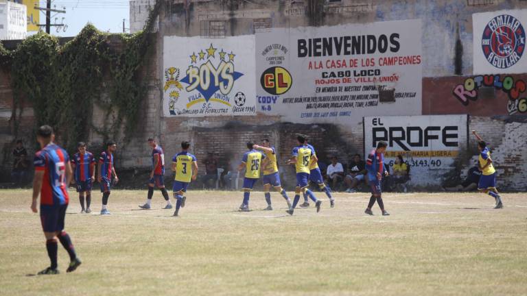 Boys de Villa Unión logró ventaja de dos goles en las semifinales de la Primera Fuerza Municipal de Mazatlán.