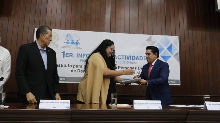 Jhenny Judith Bernal Arellano dio su primer informe al frente del Instituto para la Protección de Personas Defensoras de Derechos Humanos y Periodistas.