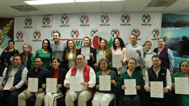 Entrega PRI Sinaloa constancias de candidaturas a alcaldías y diputaciones locales