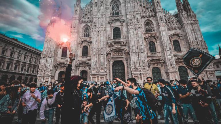 Las celebraciones por el título del Inter de Milán se salieron de control.