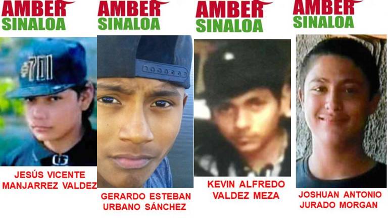 Encienden en Culiacán alertas Ámber por desaparición de cuatro jóvenes entre 13 y 15 años