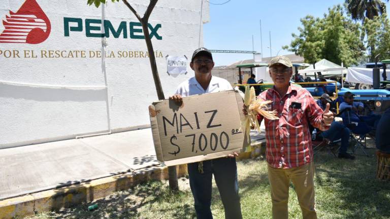 Demanda de productores agrícolas de 7 mil pesos por tonelada de maíz.