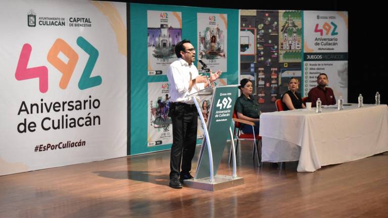 Anuncian programa de eventos para celebrar el aniversario 492 de Culiacán