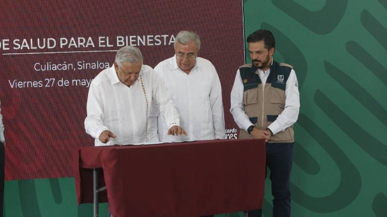 La firma del convenio del Plan de Salud del Bienestar.