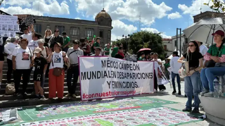 Colectivos protestaron en Guadalajara previo al juego de la Selección Mexicana en el Mundial 2026.