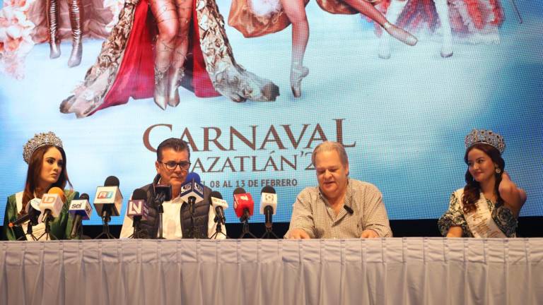 Alejandra Tirado, Raúl Rico, Édgar González y Uma Ramírez anunciaron el elenco del Carnaval de Mazatlán 2024.