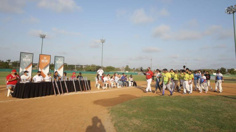 Inauguran Liga de Beisbol Juvenil Nuevos Valores Imdem 2022, en Mazatlán