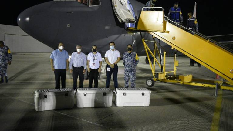 Las vacunas llegaron este sábado.