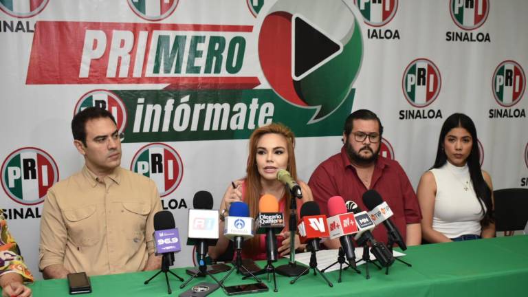 Conferencia del PRI Sinaloa para dar a conocer la gira de Enrique de la Madrid por la entidad.