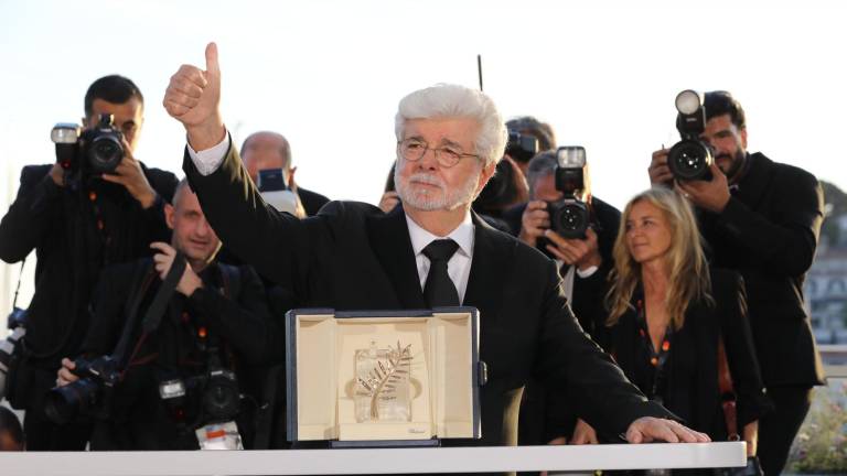George Lucas recibe la Palma de Oro de Honor en Cannes.